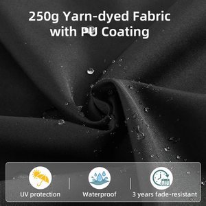 <span class=keywords><strong>Parasol</strong></span> rectangulaire HANYI 9x12 pieds avec lumière LED, anti-UV, cantilever, pour jardin, hôtel, piscine - Product Image 5