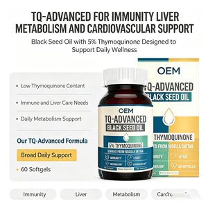 Olio di Semi Neri TQ Advanced 5 Timochinone <span class=keywords><strong>Nigella</strong></span> Sativa Immunità Fegato 60 - Product Image 2