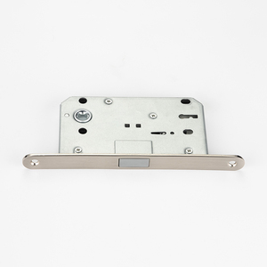 Ensemble de corps de serrure à mortaise en nickel satiné avec gâche magnétique, kit de quincaillerie complet pour la sécurité des portes intérieures - Product Image 3