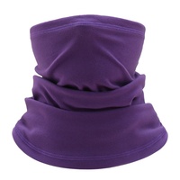 Cache-cou et foulard thermique cationique doublé polaire unisexe, couleur unie, pour cyclisme et activités de plein air – Idéal pour l'hiver