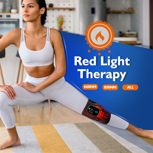 Regolatore ricaricabile senza fili 660nm & 850nm massaggiatore del ginocchio di terapia della luce rossa - Product Image 4