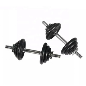 Ensemble d'haltères en fonte peinte en noir de <span class=keywords><strong>20</strong></span> kg avec logo personnalisé, poids en livres, haltères de musculation, ensemble d'haltères de <span class=keywords><strong>20</strong></span> kg - Product Image 6