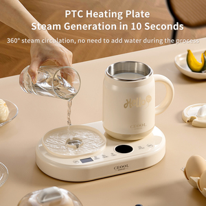 เครื่องทำอาหารเช้าอัจฉริยะอเนกประสงค์ขนาดเล็ก กาต้มน้ำไฟฟ้า 2-in-1 เครื่องนึ่งไข่อัตโนมัติ ไร้เสียงรบกวน สำหรับใช้ในครัวเรือน - Product Image 2