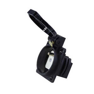 16A 250V noir générateur panneau de commande allemagne prise étanche prise anti-poussière européenne pour la maison bureau connecteur prise - Product Image 1