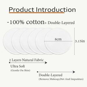 I tamponi per la rimozione del trucco in cotone riutilizzabili rimuovono il trucco facilmente Eco Friendly per rimuovere il trucco ipoallergenico per tutti i tipi di pelle - Product Image 2