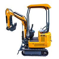 Mini-excavatrice HT10A de 1 tonne, certifiée CE EPA, nouvelle excavatrice sur chenilles hydraulique, petite excavatrice pour travaux agricoles et de construction de jardins