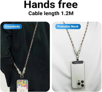 Kabel Data ponsel, nilon kepang kabel Data Tipe c pengisian cepat Pd60w 20v3a kabel Lanyard portabel