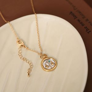 Nokta mühür renk koruma cast kaplama 18-karat altın kontrast kolye kolye kadın 12 burç Tarot kolye - Product Image 4