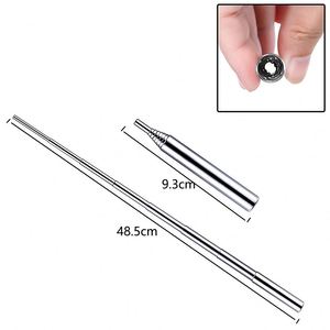 Muestra Gratuita de Soplete Retráctil de Acero Inoxidable para Acampar al Aire Libre, Soplete de Bolsillo con Hebilla - Product Image 5