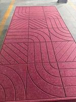 Panneau acoustique à motif géométrique absorbant le son, panneaux muraux acoustiques 3D en MDF PET pour salle de conférence