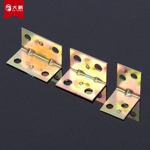 Support d'angle en fer galvanisé Da Peng en forme de L à 90 degrés, connecteur de meuble plaqué zinc, support d'étagère - Product Image 2