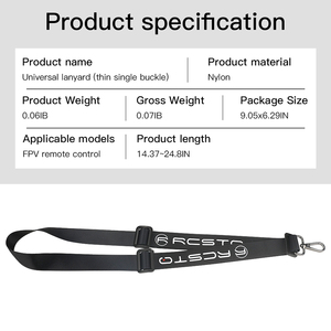 JHDDJI迷你<span class=keywords><strong>2</strong></span>空气<span class=keywords><strong>2</strong></span>无人机遥控器配件挂钩支架颈带降压下降运输通用可调挂绳 - Product Image 3