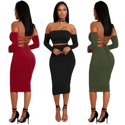 2023 Fashion Bandage Backless Women Dress Party Women Bandage Club Dresses