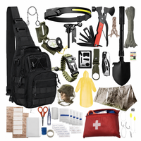 Kit de survie professionnel pour l'extérieur, équipement d'urgence pour le camping, la randonnée, le sauvetage en milieu sauvage, sac tactique multifonctionnel