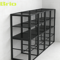 Meuble de bureau BRIO à double porte battante sur mesure, compatible avec les classeurs pour l'organisation et l'archivage des documents