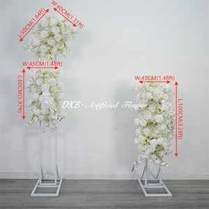 Popular Artificial Silk <b>Flower</b> background Silk Floral decoration for Wedding Backdrop Stage Event Decor - Product Image 3