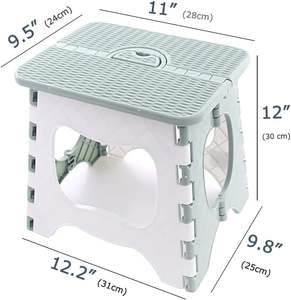 เก้าอี้พับได้พลาสติกกันลื่นขนาด 13 นิ้ว ใช้งานได้หลากหลาย เหมาะสำหรับใช้ในบ้าน เฟอร์นิเจอร์ โรงงาน ฟาร์มเฮาส์ - Product Image 2