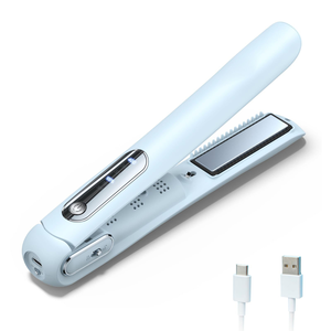 Alisador de pelo eléctrico inalámbrico de iones negativos, alisador de pelo hidratante recargable <span class=keywords><strong>Aliexpress</strong></span> para mujer - Product Image 1