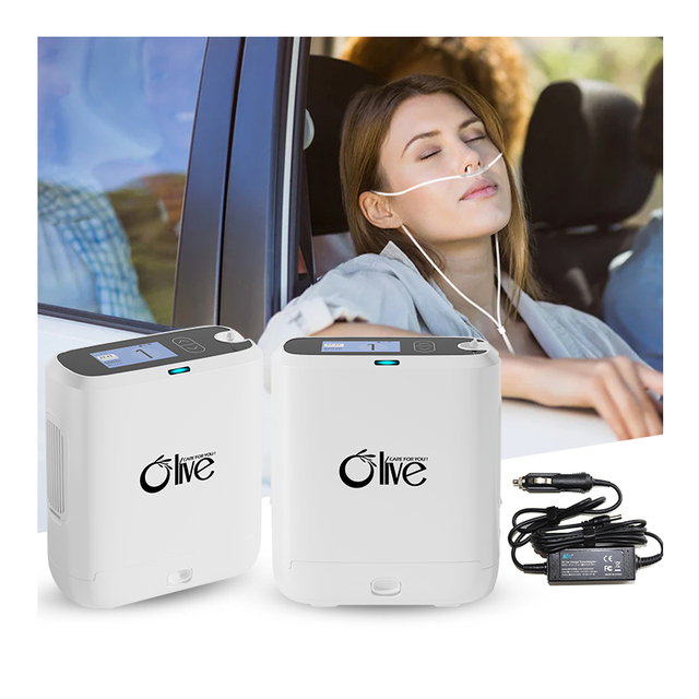OLIVE Oxigen Machine Mini Oxygen Concentrator Mobile Oxygen Concentrator 1L 2L 3L 4L Portable Oxygen Concentrator for Travel