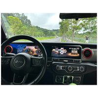 Autoradio Android avec Car-play pour Jeep Wrangler JL JK 2018-2022, écran LCD du tableau de bord, compteur de vitesse numérique