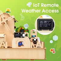 Robotlinking Kit pemula pertanian cerdas DIY untuk Starter STEM Robot Arduino proyek uap otomatisasi IoT rumah kayu untuk ESP32