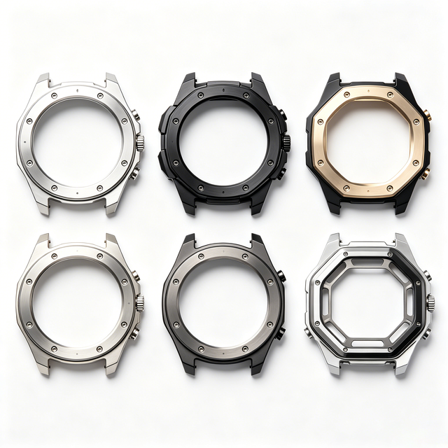 Polished CNC Machined Stainless Steel Watch Case High Precision OEM Custom for Mechanical Wrist Watch