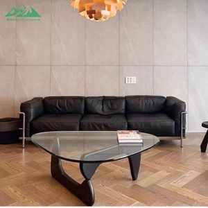 वेऑन आधुनिक काले चमड़े के सोफे सेट फोम को लिविंग रूम लक्जरी के लिए चांदी के धातु फ्रेम 4-सीटर से भरा हुआ फोम - Product Image 3