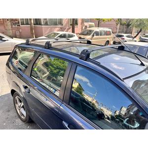 Barres transversales de toit en aluminium noir pour Ford Focus Estate 2005-2011, porte-bagages à fente en T - Product Image 5