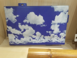 Paravent décoratif moderne à motif nuage pour séparation intérieure - Product Image 3
