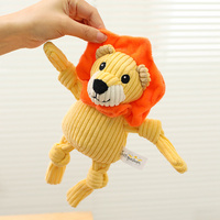 Jouets en peluche pour animaux de compagnie, faible MOQ, couleurs variées, large choix de formes d'animaux, joli cadeau pour chien