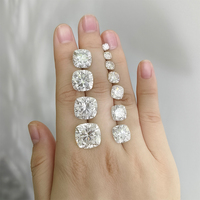 Pierre de Moissanite Synthétique DEF Taille Coussin Starsgem pour Bijoux Féminins
