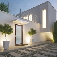 Porte battante en aluminium robuste, sans rail/avec rail plat en option, pour entrée de villa, extérieure, étanche, design porte française/néerlandaise