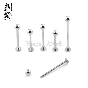 <span class=keywords><strong>Piercing</strong></span> de Labio Largo de Acero Inoxidable 14G 16G, Joyería Única para <span class=keywords><strong>Piercing</strong></span> Corporal - Product Image 2
