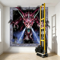Impresora de pared 3D fácil de usar, máquina de pintura en aerosol automática de alta velocidad, máquina de impresión vertical de murales UV.