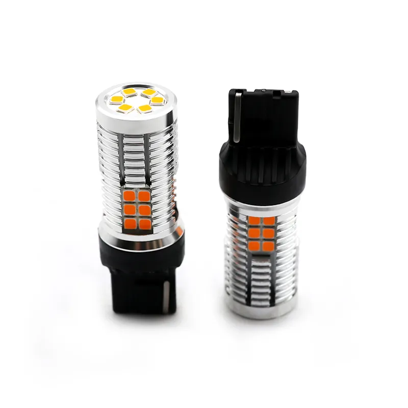 Fabriek High Power 7440 Led Lamp Foutloos W 21W 1500lm 30smd Canbus 7443 1156 1157 Amber Rem Strobe Licht Auto Onderdeel