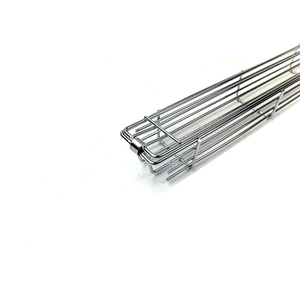 Panier à <span class=keywords><strong>kebab</strong></span> multifonctionnel en acier inoxydable, outils de barbecue, panier de cuisson au barbecue avec poignée en bois - Product Image 6