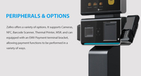 Kiosque de paiement en libre-service tout-en-un avec écran tactile HD 27 pouces pour restaurant, commerce de détail