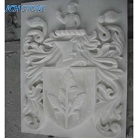 Relief mural en marbre architectural, sculpture d'anges et de fleurs pour la décoration murale