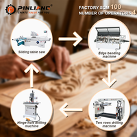 Scie à panneaux verticale automatique de haute précision PINLIANG avec table coulissante inclinable à 45/90 degrés et moteur 380V