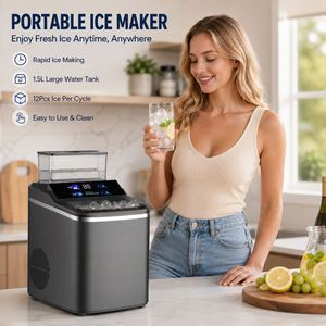 OEM ODM <b>Countertop</b> Square <b>Ice</b> <b>Maker</b> 16KG/24H Commercial Home Use Portable <b>Ice</b> Cube Making Machine - Product Image 1