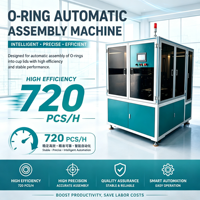 Machine d'insertion de joints toriques XUNNUO à haute efficacité, contrôlée par PLC, pour couvercles de moteur, capacité de 720 pièces/heure, certifiée CE, 3000W