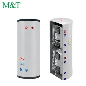 Manufacturer Supplies Vertical 100L 200L 300L Heat Pump Water Tank Domestic Multifunctional Heat Tank With Two Coils