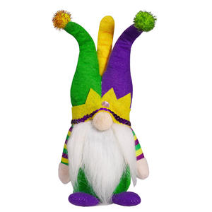 Gnomes à thème Halloween et <span class=keywords><strong>Carnaval</strong></span> pour fêtes et <span class=keywords><strong>d</strong></span>écorations intérieures, jouets en peluche violet, vert et or pour fêtes <span class=keywords><strong>d</strong></span>'Halloween - Product Image 4