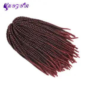 Extensão de cabelo sintético, extensão de cabelo sintético de 8 polegadas, tranças de crochê macio, extensão de cabelo para mulheres