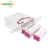 Individuell Bedruckte Hochwertige Papier-Einkaufstasche mit Griffen für Lebensmittel Kuchen Makronen Geschenkverpackung Recycling-Taschen
