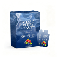 VitaHall OEM/ODM Nouvelle boisson beauté aux fruits rouges mélangés avec extrait de fruits naturels végétaliens pour Be Beauty, boisson en sachet individuel