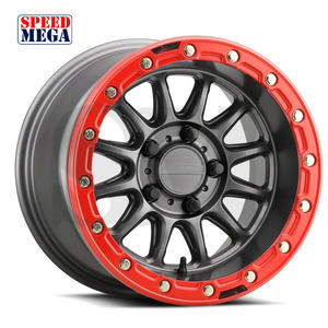 ล้อแม็กซ์สีแดงสองสีแบบกำหนดเองได้ ทนทาน ขนาด 18 19 20 21 22 23 24 นิ้ว วัสดุ T6061 สำหรับรถกระบะและรถบรรทุก - Product Image 3