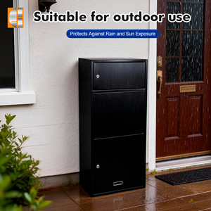 पार्सल पोस्ट बॉक्स ब्रीकास्टर पार्सल लॉकर स्टैंडअलोन मेलबॉक्स लंबा स्टेनलेस स्टील आउटडोर अपार्टमेंट 48l - Product Image 4