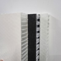 Panneau composite sandwich à forte résistance aux intempéries, panneau à âme en nid d'abeille en fibre de verre et polypropylène haute résistance pour planche de pêche