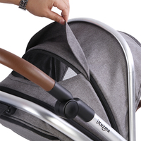 Haute Qualité Pas Cher Prix Système De Voyage Noir Portatif Fait Sur Commande De Luxe Bébé Poussette 3 En 1 Haute Paysage